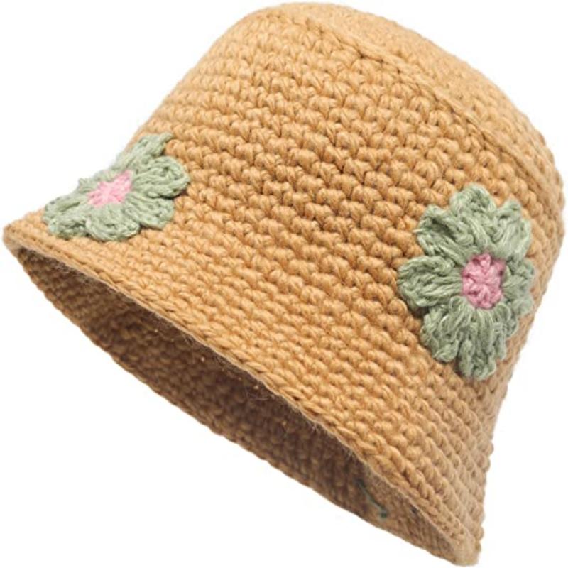 Плетена кофа шапка